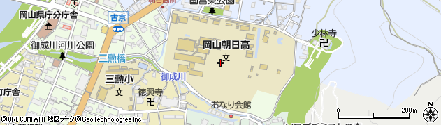 岡山県岡山市中区古京町周辺の地図