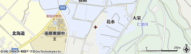 愛知県田原市相川町数原114周辺の地図