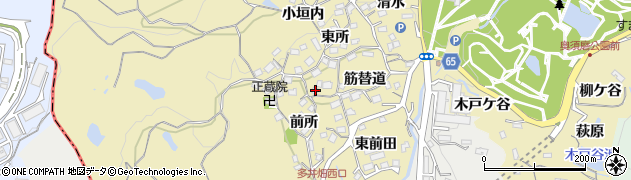 兵庫県神戸市須磨区多井畑東所42周辺の地図
