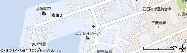 大阪府大阪市此花区梅町周辺の地図