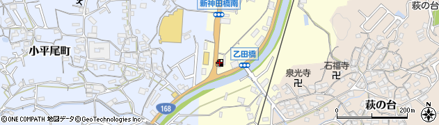 ＥＮＥＯＳ南生駒ＳＳ周辺の地図