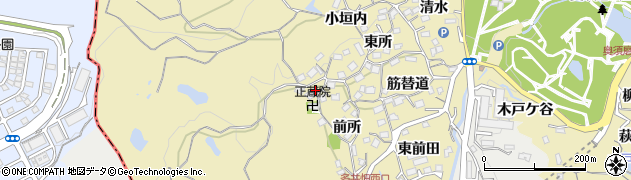 兵庫県神戸市須磨区多井畑（西所）周辺の地図