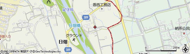 岡山県倉敷市日畑周辺の地図
