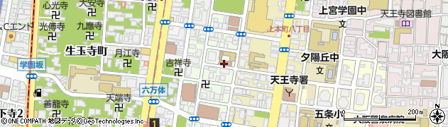 大阪府家内労働センター　本部周辺の地図