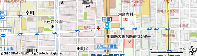 ラーメンどかいち 岡山田町店周辺の地図