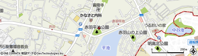 赤羽平池公園周辺の地図