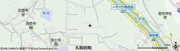 奈良県奈良市大和田町周辺の地図