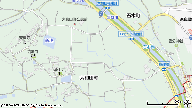 〒631-0055 奈良県奈良市大和田町の地図