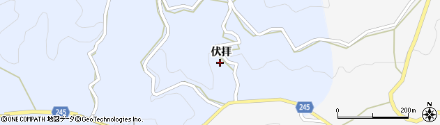 奈良県山辺郡山添村伏拝625周辺の地図
