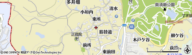 兵庫県神戸市須磨区多井畑東所22周辺の地図