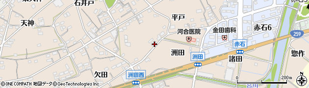 愛知県田原市加治町平戸29周辺の地図