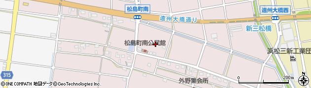 静岡県浜松市中央区松島町周辺の地図