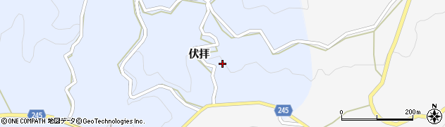 奈良県山辺郡山添村伏拝745周辺の地図