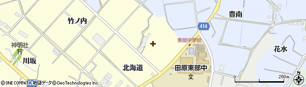 愛知県田原市神戸町（北海道）周辺の地図