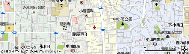 大阪府東大阪市小阪本町1丁目14周辺の地図