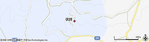 奈良県山辺郡山添村伏拝723周辺の地図