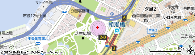 Ａｓｕｅ大阪プール周辺の地図