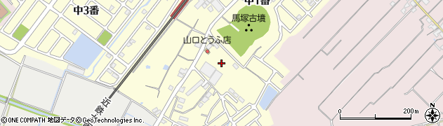三重県名張市美旗町中１番周辺の地図