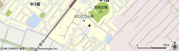 三重県名張市美旗町（中１番）周辺の地図