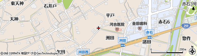 愛知県田原市加治町平戸31周辺の地図