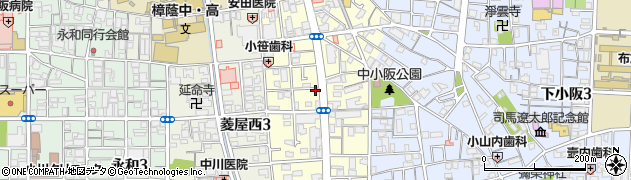 スーパーカットＮ・Ｙ小阪店周辺の地図