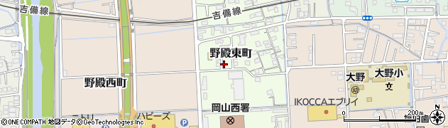 岡山県岡山市北区野殿東町周辺の地図