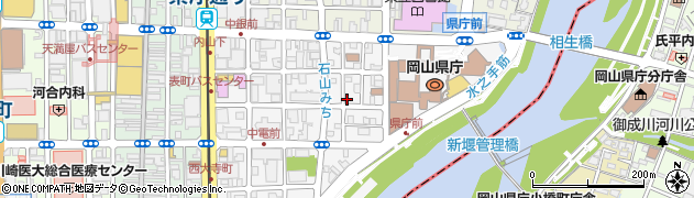 日本配置家庭薬商業組合岡山支部周辺の地図