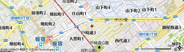 神戸キリスト栄光教会周辺の地図