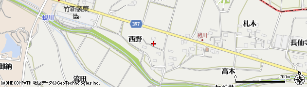 愛知県田原市相川町西野88周辺の地図