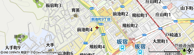 兵庫県神戸市須磨区前池町周辺の地図