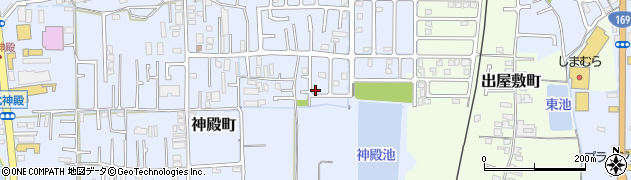 奈良県奈良市神殿町186周辺の地図