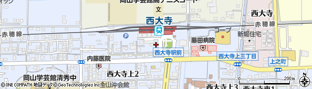トヨタレンタリース岡山西大寺駅前店周辺の地図