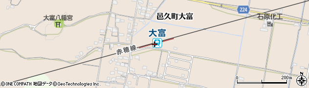 岡山県瀬戸内市周辺の地図