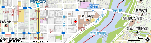 岡山県庁　教育庁保健体育課振興班周辺の地図