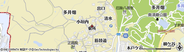 兵庫県神戸市須磨区多井畑東所14周辺の地図
