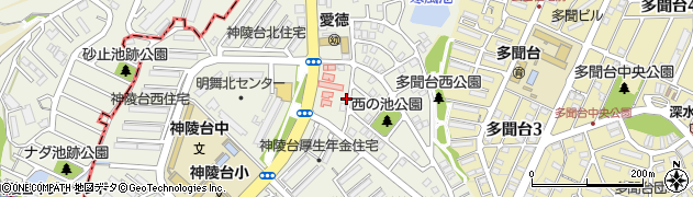 兵庫県神戸市垂水区神陵台周辺の地図