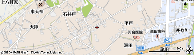 愛知県田原市加治町平戸2周辺の地図