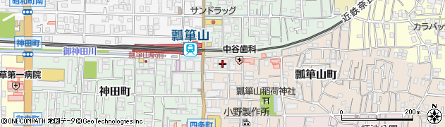 大阪府東大阪市瓢箪山町2周辺の地図