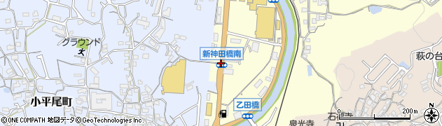 新神田橋南周辺の地図