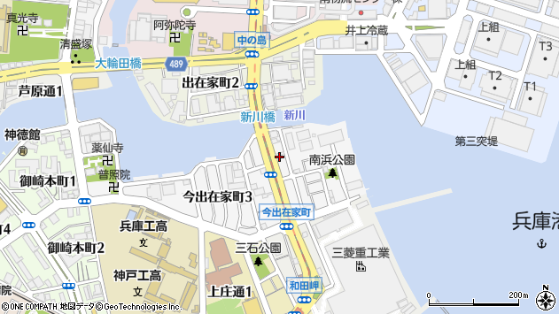 〒652-0853 兵庫県神戸市兵庫区今出在家町の地図