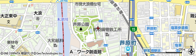 大阪府大阪市浪速区久保吉周辺の地図