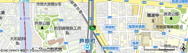 大阪府大阪市浪速区芦原周辺の地図