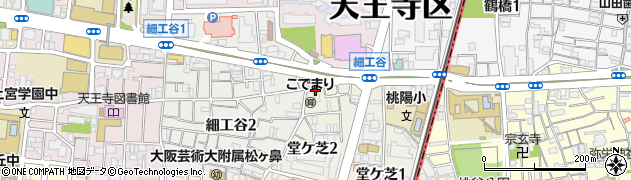 天王寺堂ケ芝郵便局 ＡＴＭ周辺の地図
