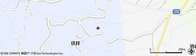 奈良県山辺郡山添村伏拝874周辺の地図