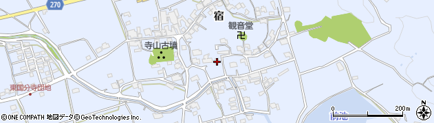 岡山県総社市宿722周辺の地図