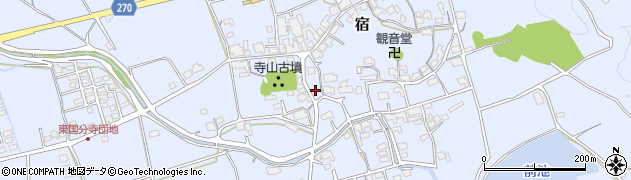 岡山県総社市宿594周辺の地図