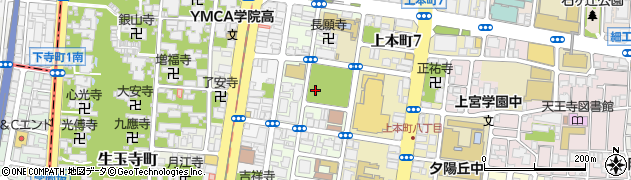 大阪府大阪市天王寺区上汐周辺の地図