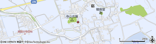 岡山県総社市宿599周辺の地図