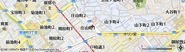 兵庫県神戸市長田区庄山町周辺の地図