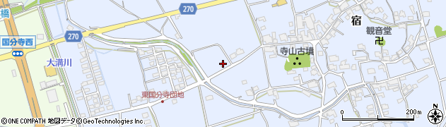 岡山県総社市宿542周辺の地図